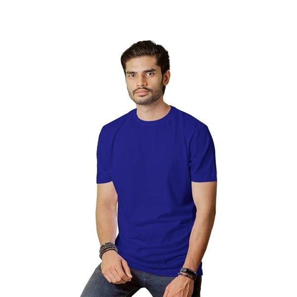 Royal Blue Round Neck T-Shirts